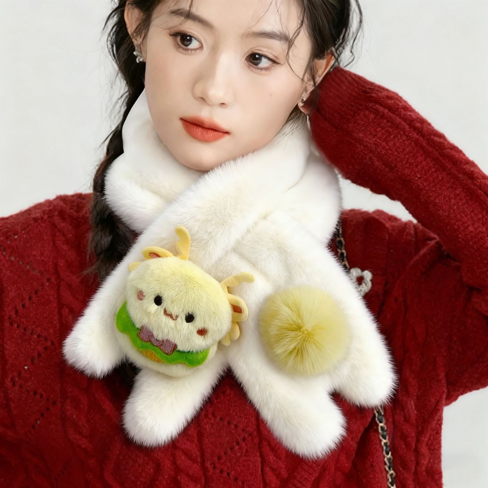 성인 네발 달린 말벌 - 흰색