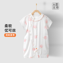 安阳婴童装婴儿衣服夏天夏季薄款宝宝连体衣可爱短袖哈衣爬服夏装