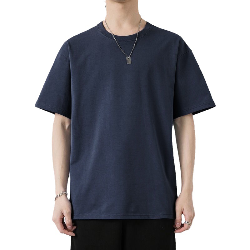 Camiseta de manga corta para hombre, marca de moda, corte holgado de verano, manga tres cuartos, nuevo modelo 2026, estilo de celebridad de internet, top sencillo con estampado. image 3