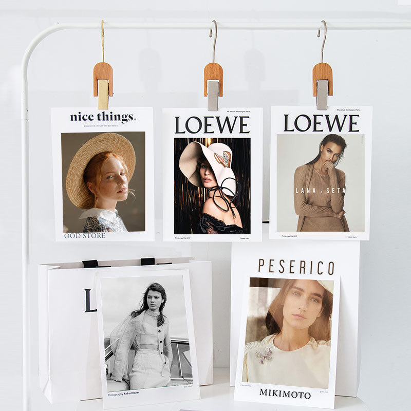 Ins Wall Decoration Card Fashion Blogger Photo Props Double-Sided Poster Clothing Store Shooting Background Magazine Ins Wall Decoration Card Fashion Blogger Photo Props Double-Sided Poster Clothing Store Shooting Background Magazine
