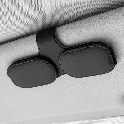 Cross-border car glasses clip microfiber car glasses clip creative upgrade sun visor clip multifunctional sunglasses clip (Car Glasses Clip/Bill Clip) - black