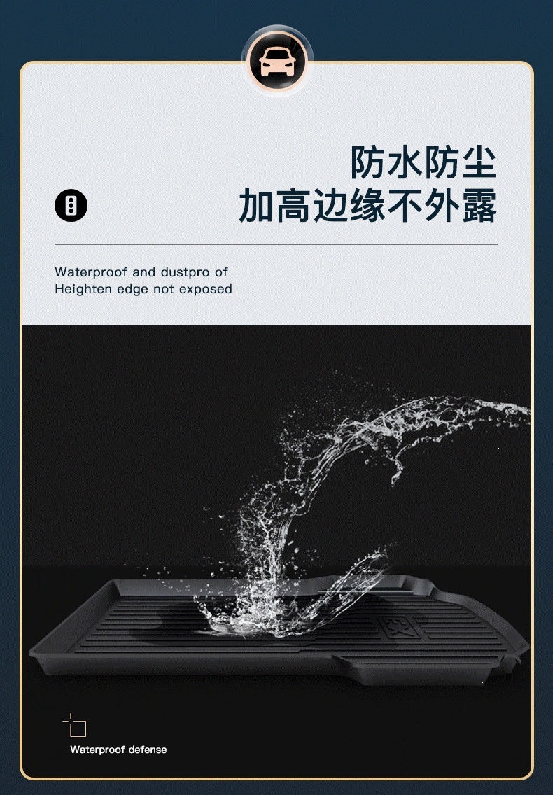 Suitable for Geely-specific TPE trunk mats: Boyue, Emgrand, Xingyue L, Xingrui, Xingyuan, and Vision models; waterproof trunk mats