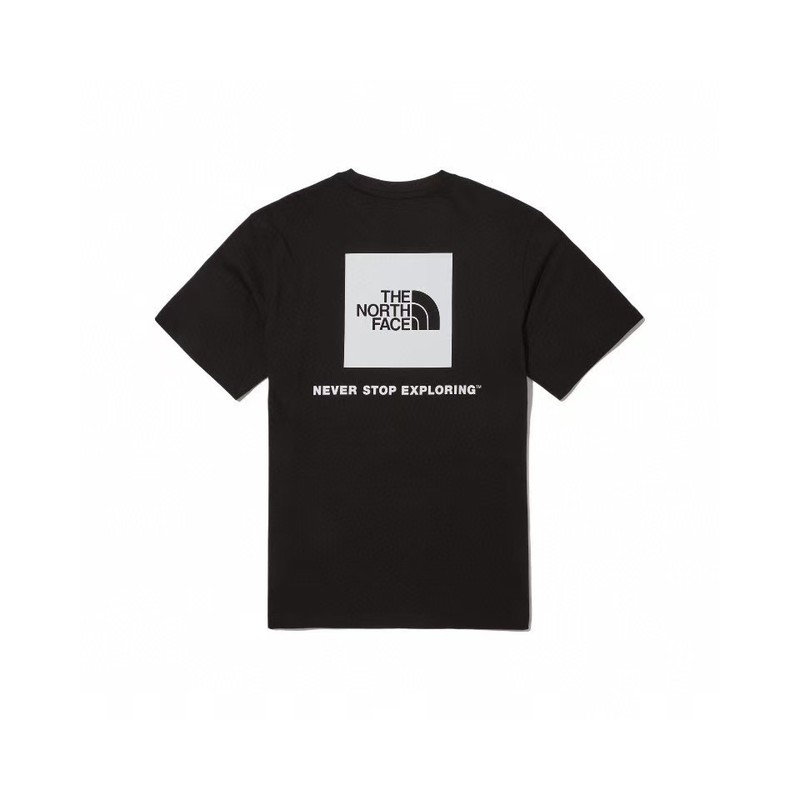 NTノースフェイスの純綿Tシャツの正しいバージョン、男性と女性用、カップル向けの同じスタイル、トレンディなプリント、幅広で多用途、カジュアル半袖|undefined
