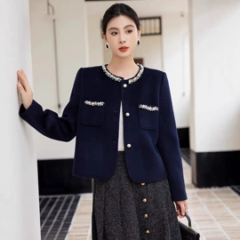 小西装;半身裙;女式毛呢外套