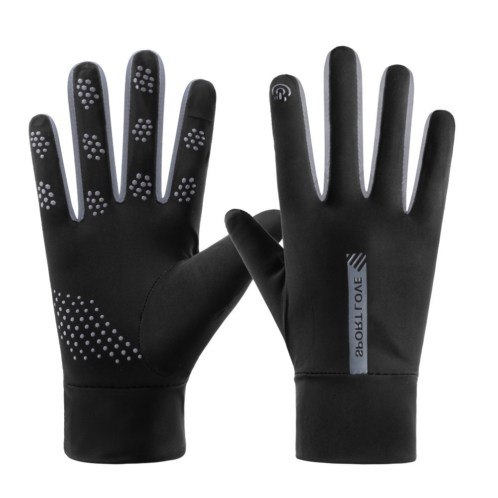 Guantes de protección solar de seda de hielo transpirables para mujer, modelos finos de alta elasticidad, conducción, antideslizante, antiultravioleta, ciclismo de verano, pantalla táctil de dedos