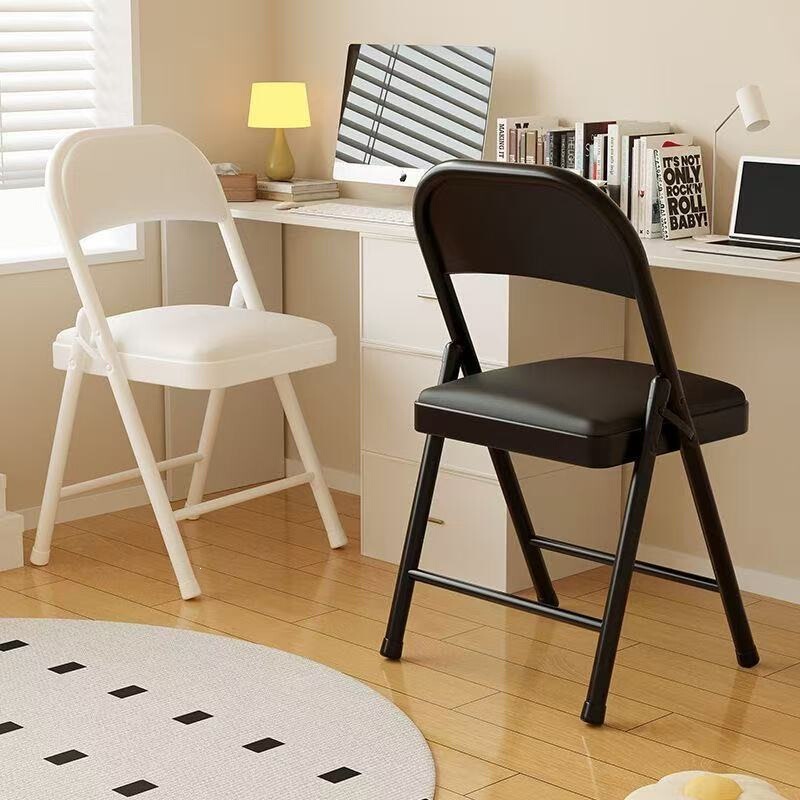 Folding chair, simple backrest chair, portable home stool, training office chair, comfortable study chair, dormitory computer chair Folding chair, simple backrest chair, portable home stool, training office chair, comfortable study chair, dormitory computer chair