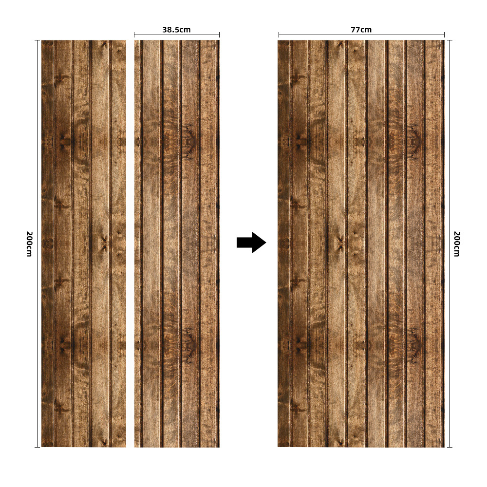 Pegatinas para puertas 3D respetuosas con el medio ambiente, autoadhesivos, fabricantes de origen al por mayor, patrones populares transfronterizos de alta definición, adhesivos para puertas impermeables, a prueba de aceite y antiincrustantes