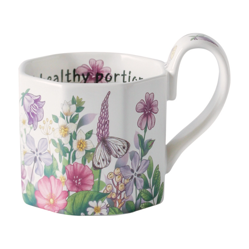 Taza de café de cerámica de alto valor de estilo pastoral para regalo de boda de cumpleaños para amigos, tetera de la tarde