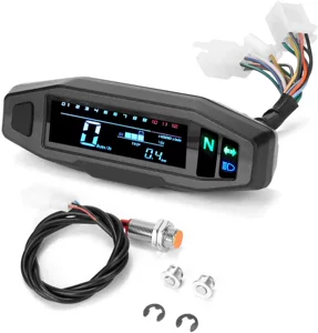 Universal Off-Road Nəqliyyat Vasitəsi Dəyişdirilmiş Mini LCD Rəqəmsal Motosiklet Sürətölçən