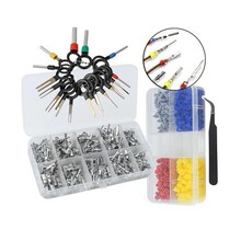 跨境600PCS/1.8-2.8mm汽车连接器插针插件公母端子线束防水胶塞堵