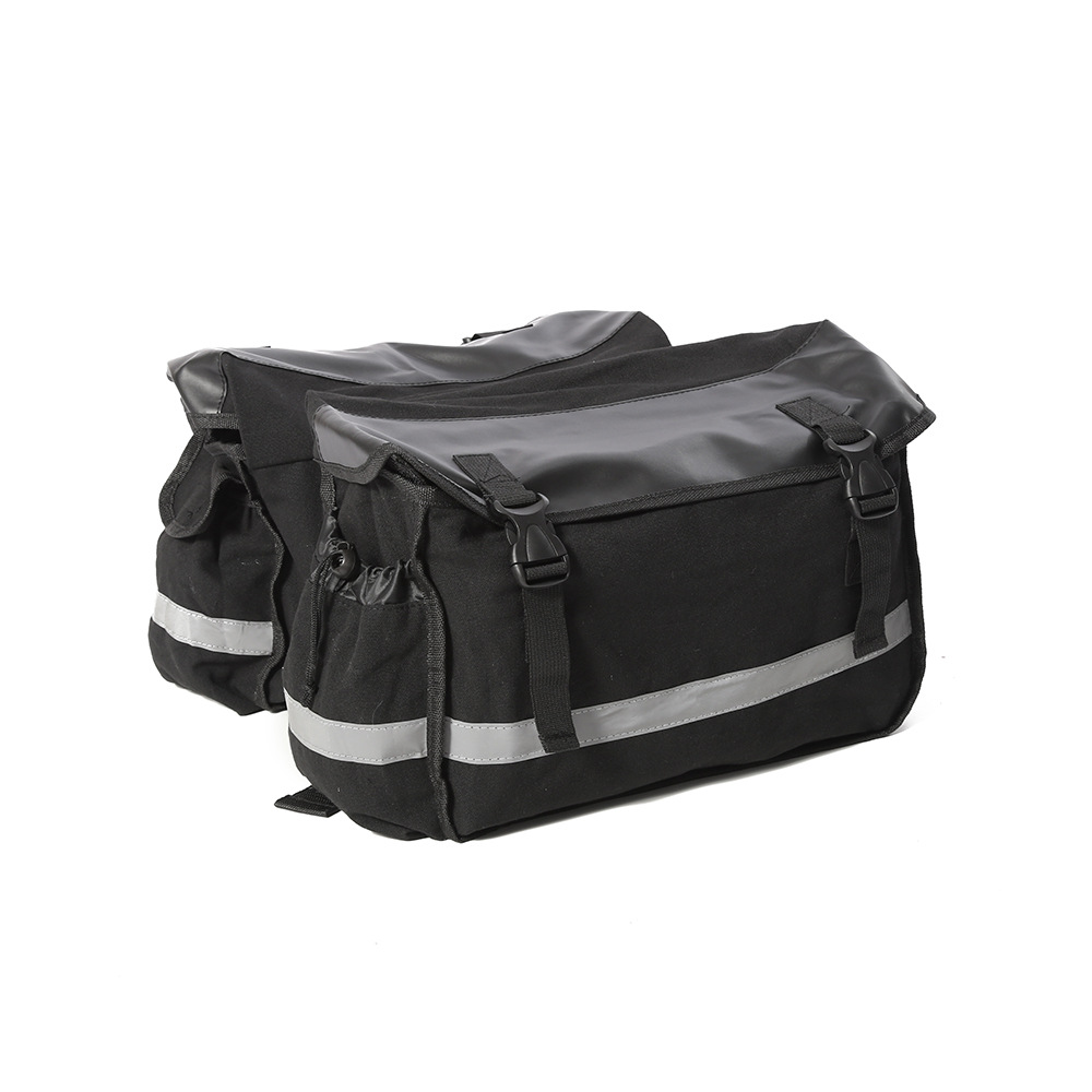 自行车后驮包耐用的聚酯摩托车马鞍袋带有可拆卸非常越野和室外旅
