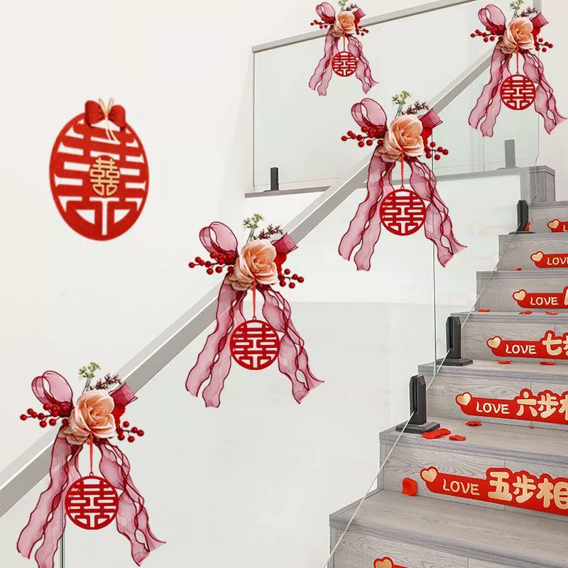 Свадебные перила для лестницы, украшение для свадебной ступеньки, гирлянда для свадебной комнаты, комплект для гостиной, подвесной эскалатор, свадебные принадлежности