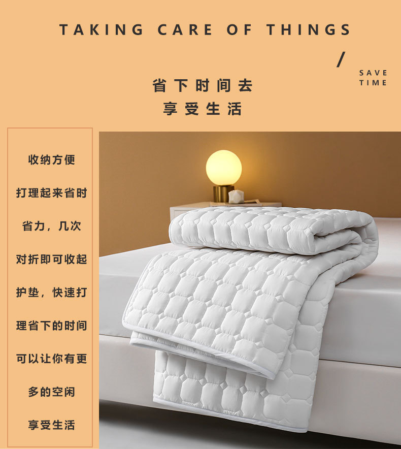 商品详情图_啊雅 2024新款300克宾馆酒店床褥垫保护垫席