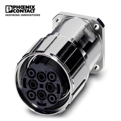 菲尼克斯设备连接器，板前安装，带滚花螺母SM