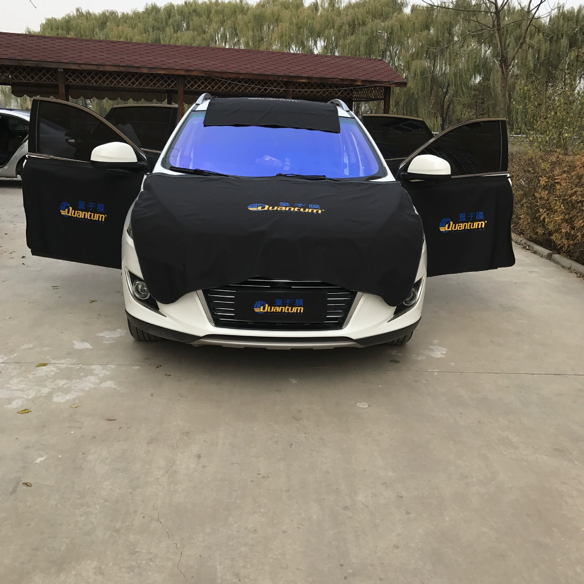 Автомобильная пленка защитная тканевая крышка двери автомобиля защитная накладка Автомобильная Косметика модификация строительный защитный чехол водонепроницаемый Бесплатная доставка