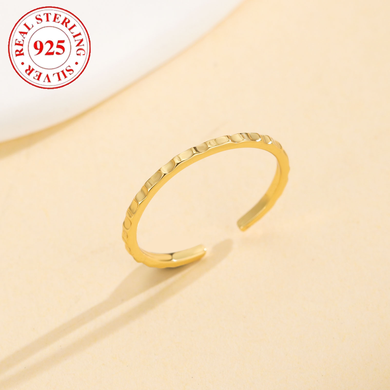 Holiday, Daily Occasion 925 Sterling Silver Material Solid Color Pattern Women's Gender Hot S925 Sterling Silver Summer Beach Fine Open Women's Toe Ring Adjustable Toe Ring