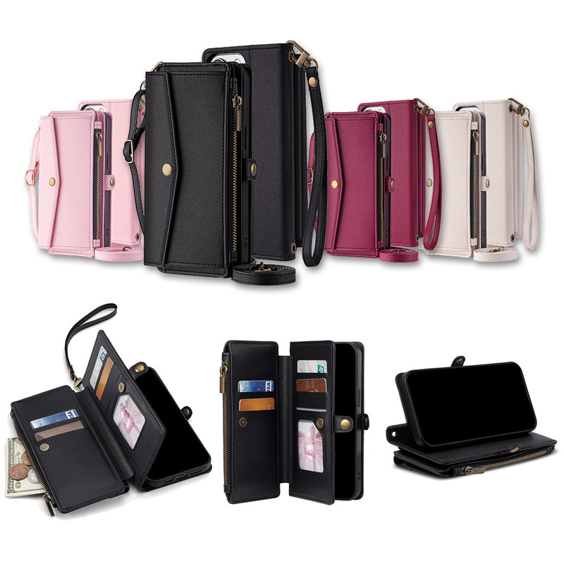 Suitable for Sony Xperia 1 Vii Mobile Phone Leather Case Xperia 10 V Flip Cover Portable Anti-Fall Phone 5 Iv