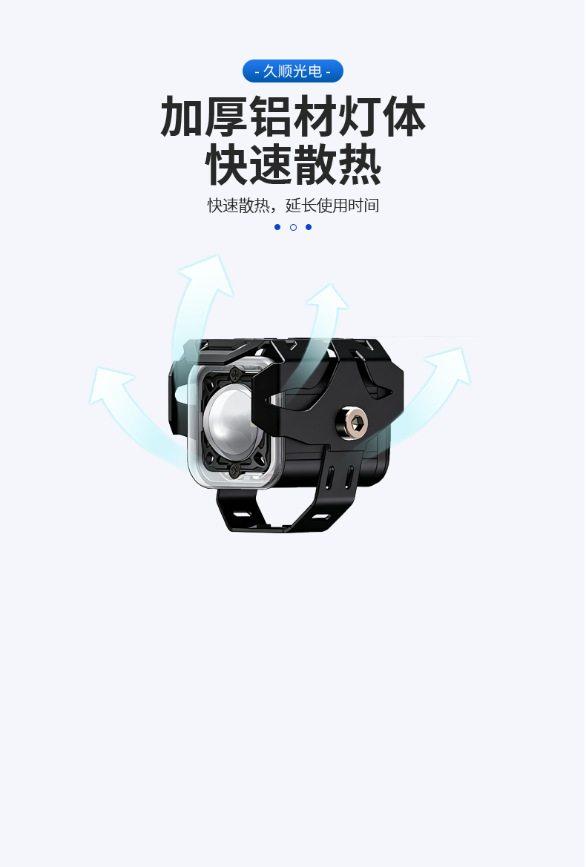 Motorcycle Spotlights Can Be Used to Modify Electric Vehicle Lights, Led External Headlights, High-Brightness Strong Light, Road Lighting, and Waterproofing
