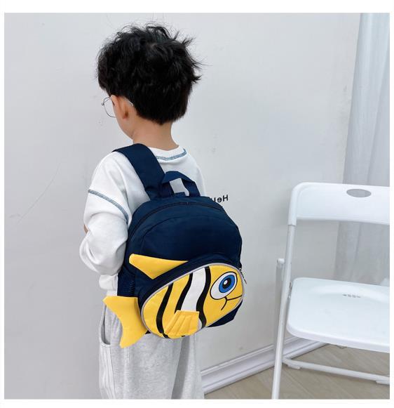 Unisex Canvas Polyester Cartoon Cute Square Zipper Functional Backpack display picture 9