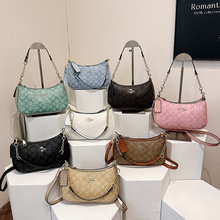 跨境蔻家印花小方包欧美潮流链条手提bags洋气轻奢女士斜挎包包潮