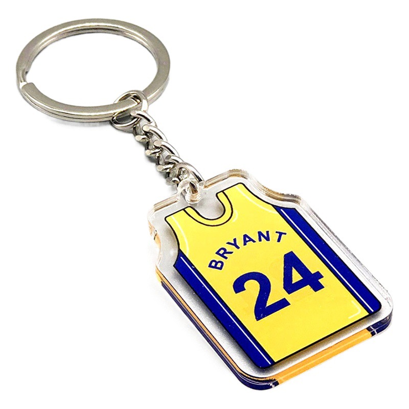 NBA baloncesto llavero estrella Durant Curry Owen acrílico colgante bolsa de Jersey adornos regalo