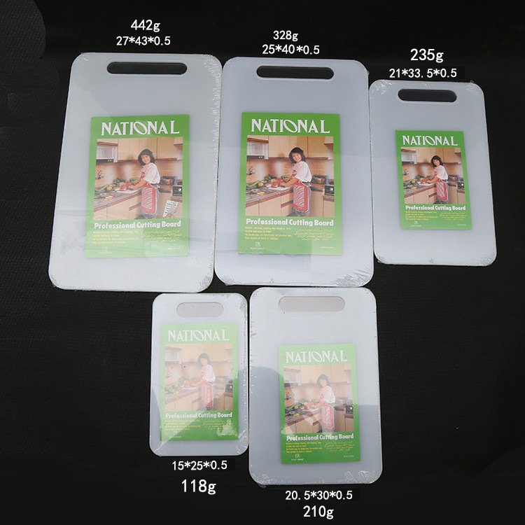 Tabla de cortar de plástico PP antideslizante, tabla de cocina multifuncional, disponible en varias especificaciones