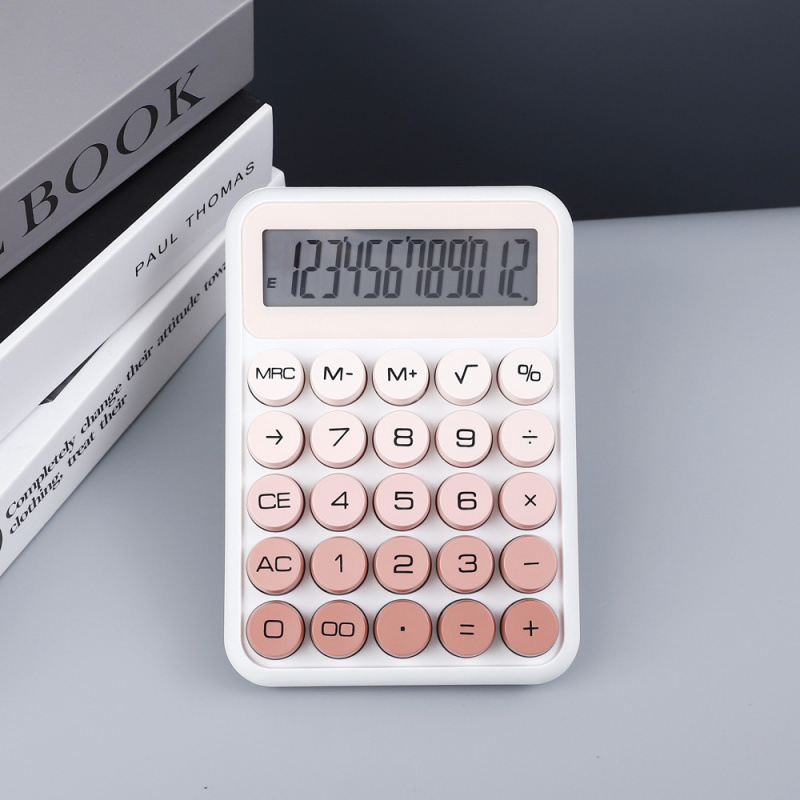 Calculadora de teclado mecánico de dopamina computadora portátil especial para exámenes de estudiantes calculadora de pantalla grande de 12 bits