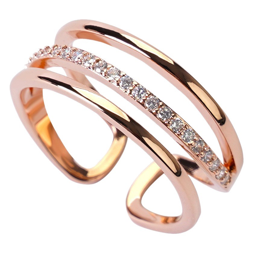 Cross-Border Women's Ring Design, Personalized, Accessible Luxury, Niche High-End Exquisite Index Finger Ring, Ins Style Jewelry Wholesale