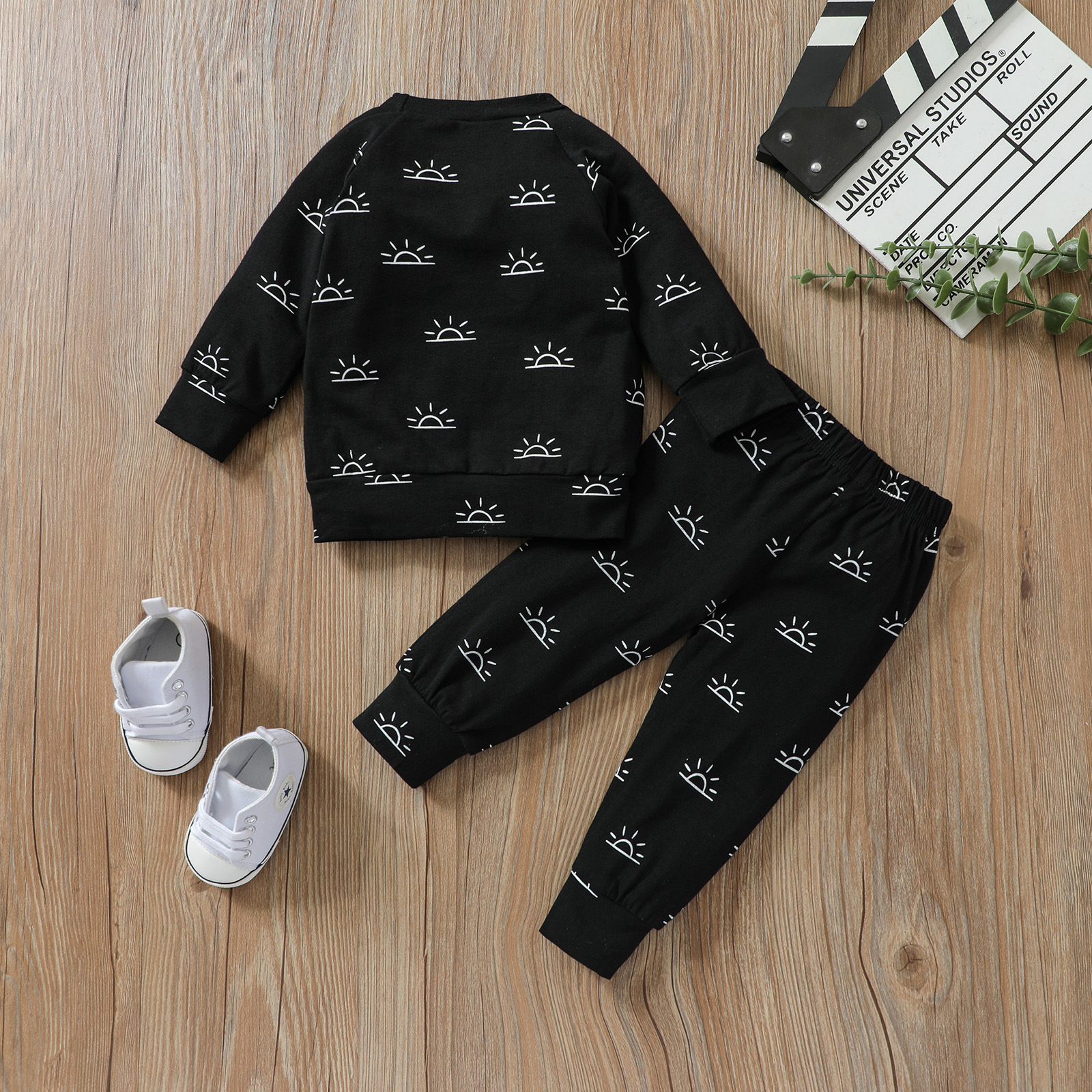 Casual Sun Printing Cotton Boys Clothing Sets display picture 4