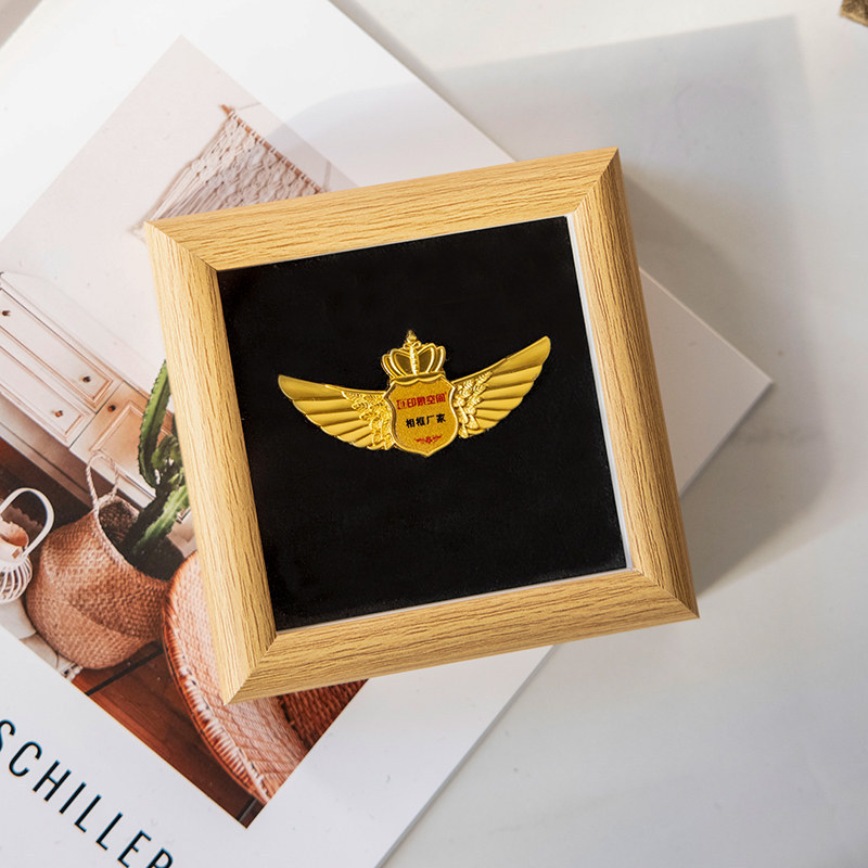 Badge Display Frame, Brooch Medal Storage Box, Custom DIY Medal Empty Frame, Armband Medal Collection Frame