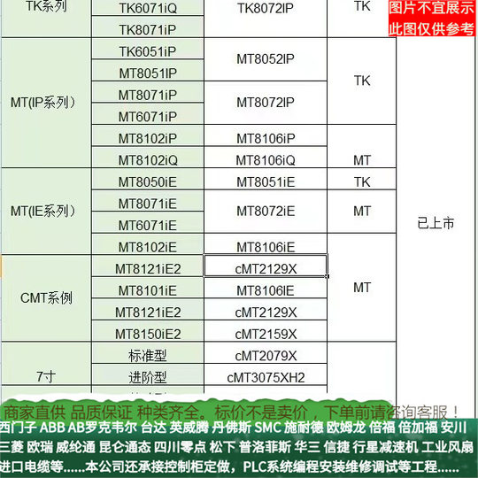 Wei Lun Tong TK6051iP/MT8051iP/MT8071iP/MT8072iP/MT6071iP Industrial Control Screen