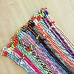 起爆ダブルヘッド斜め掛けロープカラー手編み結び携帯電話バッククリップ金属バックル転倒防止ストラップ携帯電話チェーン