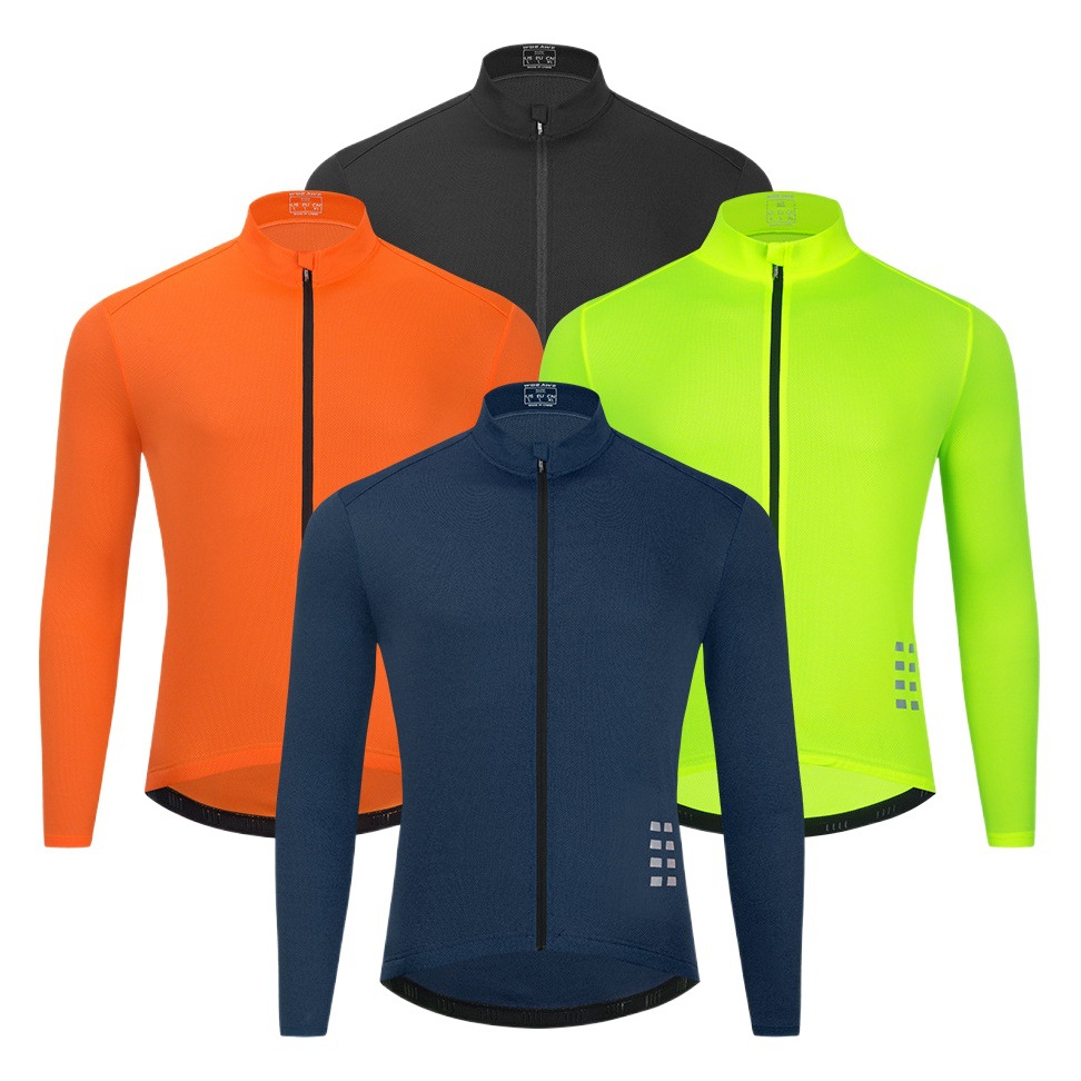 WOSAWE Autumn Mountain Bike Long Sleeve Men's Riding Clothing Outdoor Sports Breathable Bicycle Clothing Top