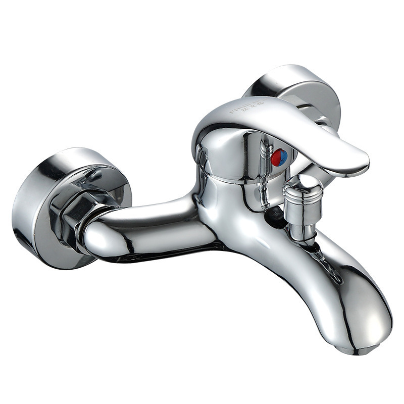 Bathroom Simple Shower Faucet Bathtub Faucet Triple Shower Faucet Hot and Cold Water Mixing Valve Bath Set