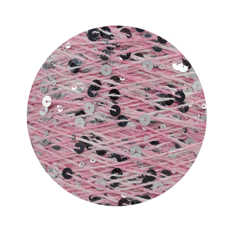 50g algodón lentejuelas hilo 3mm + 6mm peinado tamaño de lujo lentejuelas mano hilo tejer precio al por mayor