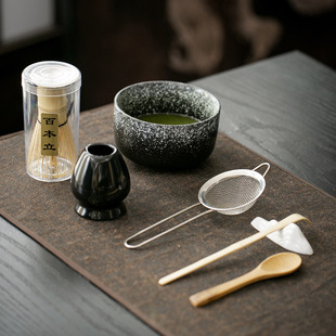 Cross-Border Ins-Style Japanese Matcha Bowl Song Dynasty Tea Tools Matcha Whisk Tea Set Wholesale