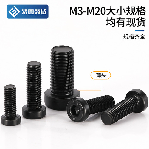 DIN7984 short head hexagon socket screws M3-M24 cylindrical head hexagon socket bolts thin head hexagon socket screws