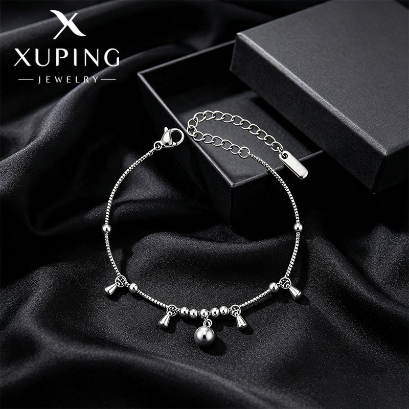 Pulsera con Borla Circular de Acero Inoxidable 304 con Diseño Geométrico para Mujeres