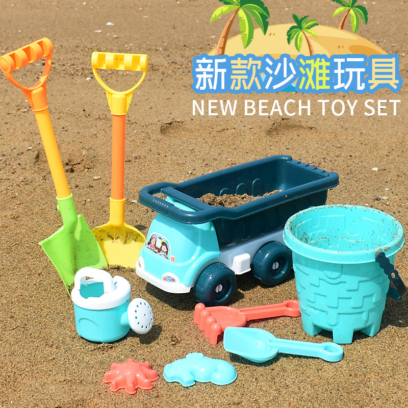 夏季沙滩爆款沙漏沙铲手推车儿童户外海边挖沙堆城堡戏水玩具批发