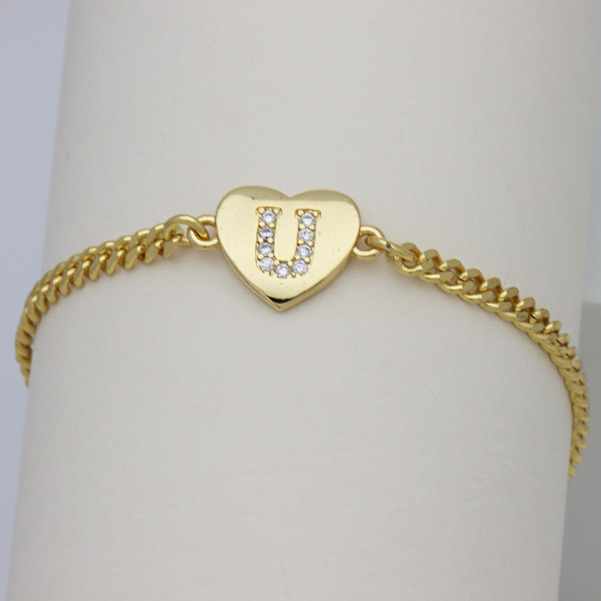 8g Weight Copper Pendant Material Zircon Inlay Material Bracelets Classification Copper Chain Material Cuban Link Chain Curb Chain Chain Type 1 Piece Quantity Holiday, Banquet, Selfie Occasion Copper Material Letter, Heart Shape Pattern All Seasons Season Women's Gender Inlay Design Casual, Elegant, Lady Style Wholesale Jewelry Casual Elegant Lady Letter Heart Shape Copper Zircon Inlay Bracelets Cuban Link Chain Curb Chain 26