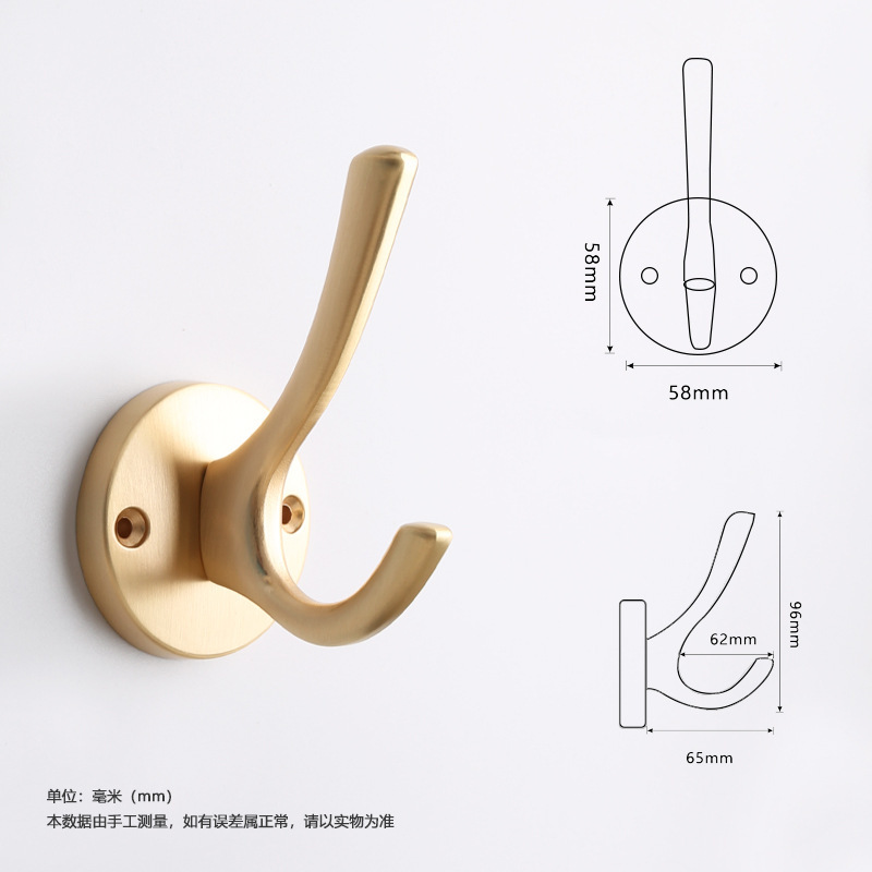 Ropa de armario gancho solo gancho de estilo europeo gancho de pasillo gancho de ropa colgante de pared gancho de pared-gancho de llave libre