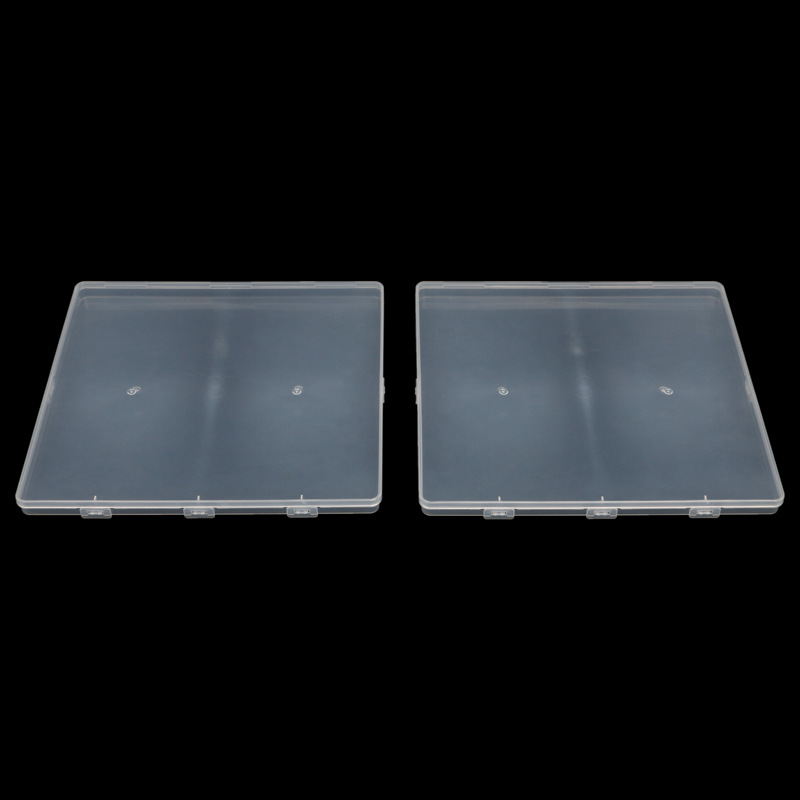 24方盒卡扣PP透明塑料空盒A3纸样品收纳盒咕卡大贴纸画纸包装盒