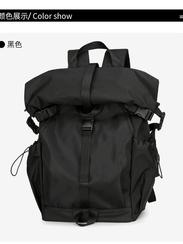Capacious fashionable backpack for leisure for men and women, universal waterproof laptop for traveling, (Cross-border trading), high-end, worn on the shoulder