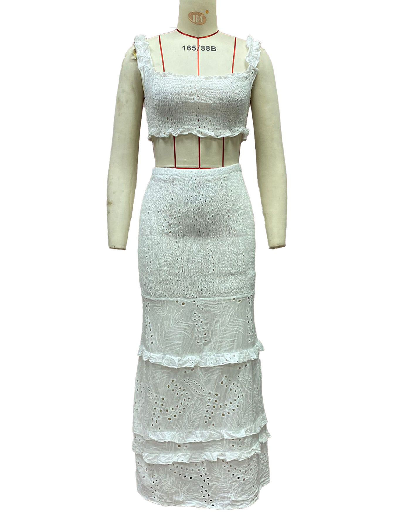 Damen Zweiteiler Mit Fishtail Rock Und Tailliertem Schnitt_voghion.com