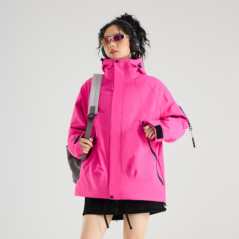 ジャケット スリーインワン 取り外し可能 メンズ ジャケット 防風 防水 ソフトシェル 登山ジャケット レディース カスタム ロゴ|undefined