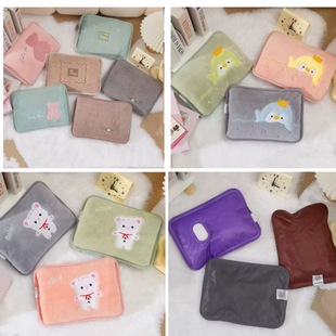 New National Standard Electric Hot Water Bottle Wholesale Customized Rechargeable Hand Warmer Explosion-Proof Water and Electricity Separation Cloth Hand Warmer Bag