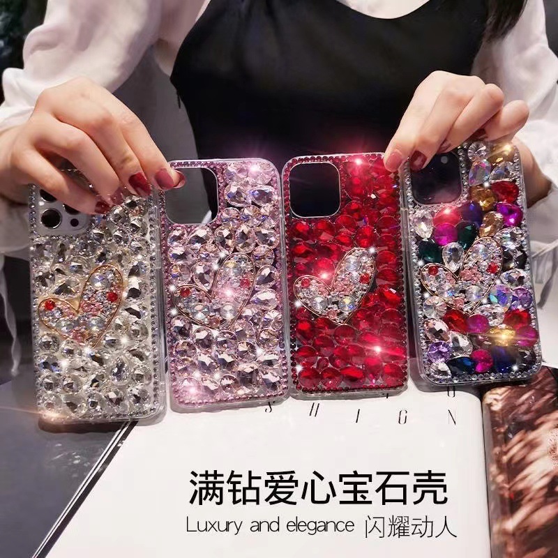 DIY Full Diamond Love for Samsung S24 Phone Case Full Cover Soft Case S24ULTRA/S24PLUS Advanced Soft