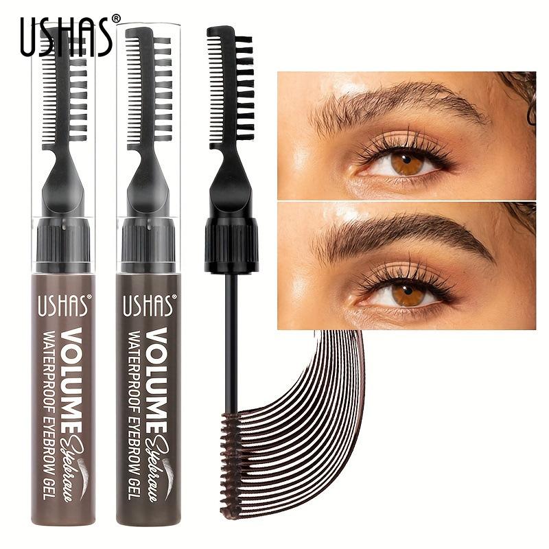 USHAS punto transfronterizo venta caliente crema de cejas, gel de cejas de Amazon impermeable, no se marea, crema de cejas duradera