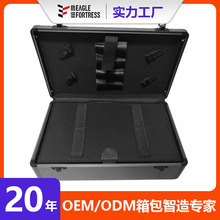 剪刀工具盒手提带锁大容量皮革理发工具箱耐用收纳便携手提式