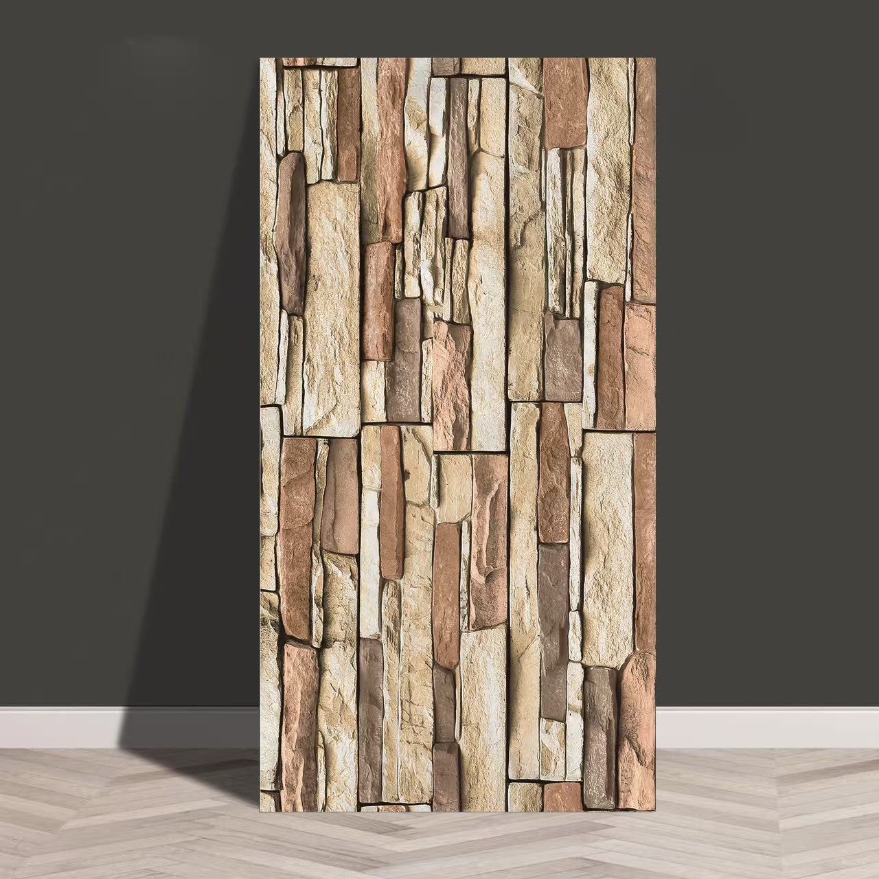 Baldosas de mármol transfronterizas autoadhesantes pegatinas de pared decorativas cocina gruesa baño renovación impermeable a prueba de aceite